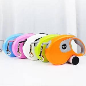 Benepaw Premium 8M Dog Leash Retractable Automatic Medium Large Pet Leash And Poop Bag With Removable Holder Pet Supplies Lead