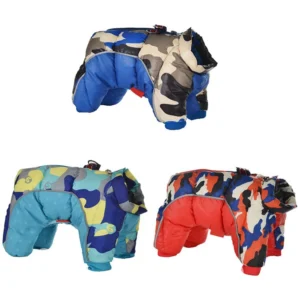 Winter Pet Dog Clothes Super Warm Jacket Thicker Reflective Waterproof Windproof Small Dogs Clothing For French Bulldog Puppy